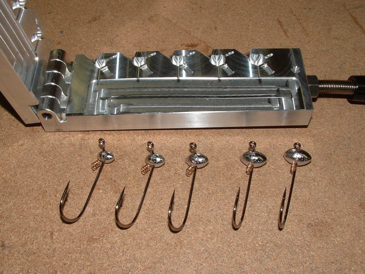Freshwater Football -3 Keeper mold 1/8,3/16,1/4,5/16,3/8oz CNC Aluminum