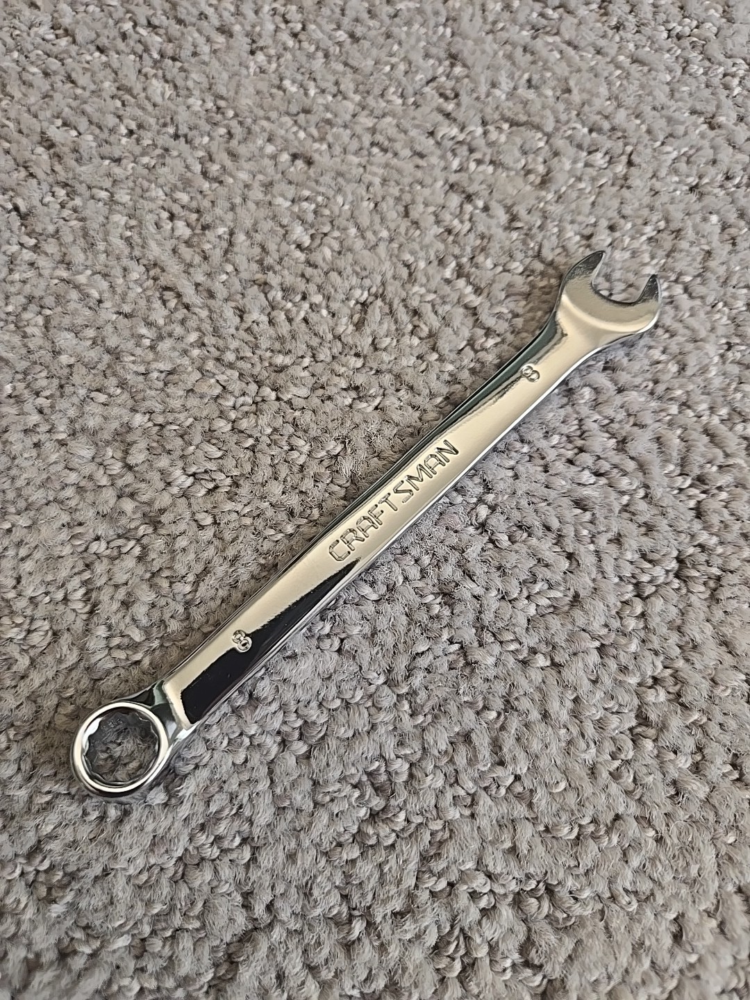 Craftsman 14600 8mm 12pt Combination Wrench Z-AN Series New Polished Chrome