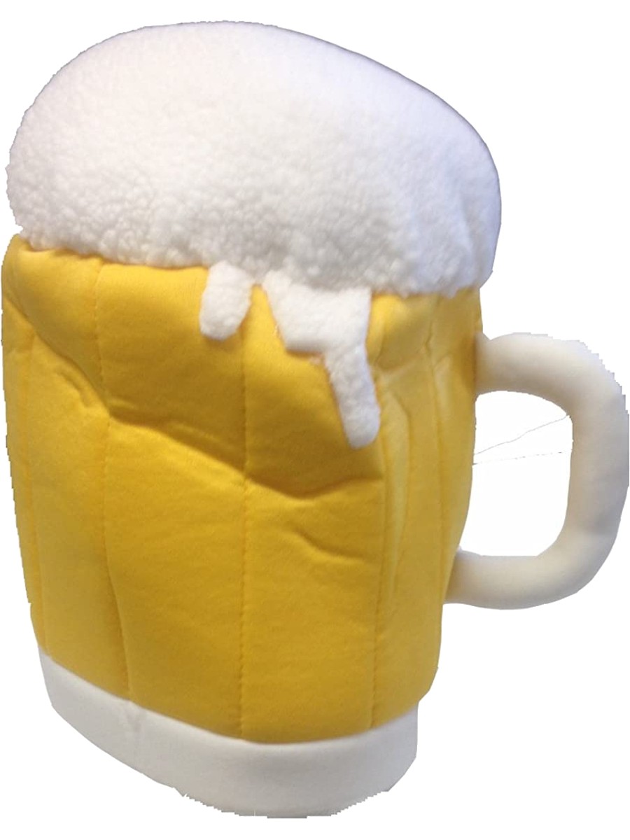 Adult's Plush Beer Mug Vendor Hat Costume Accessory