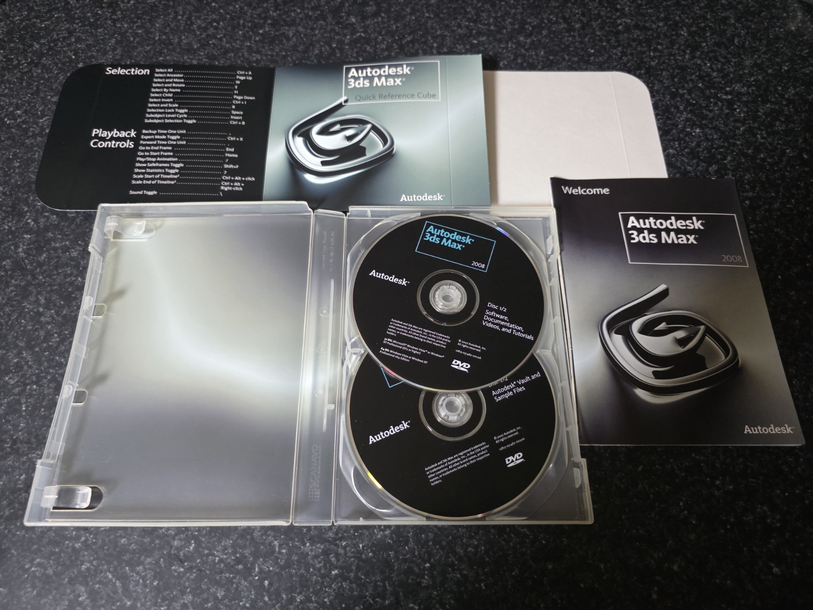 Autodesk 3ds Max 2008 DVD Software with Serial Number and Product Key