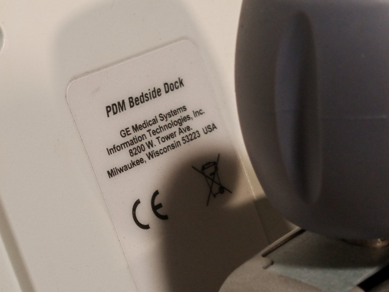 GE Medical Systems PDM Bedside Dock Parameter Detection Module Accessory Clamp