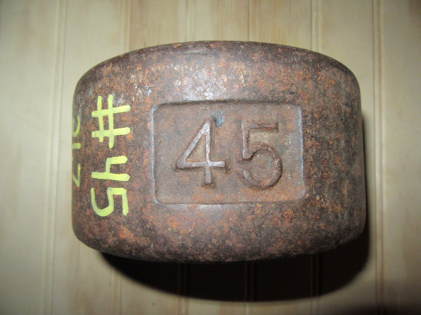 YORK Roundhead Half 45 Pound Blob Grip Number Side 1st Generation