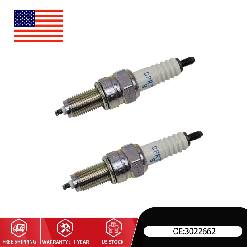 2 Pack Spark Plugs 3022662 For Polaris Ranger 570 1000 SP 570 XP 1000 Crew