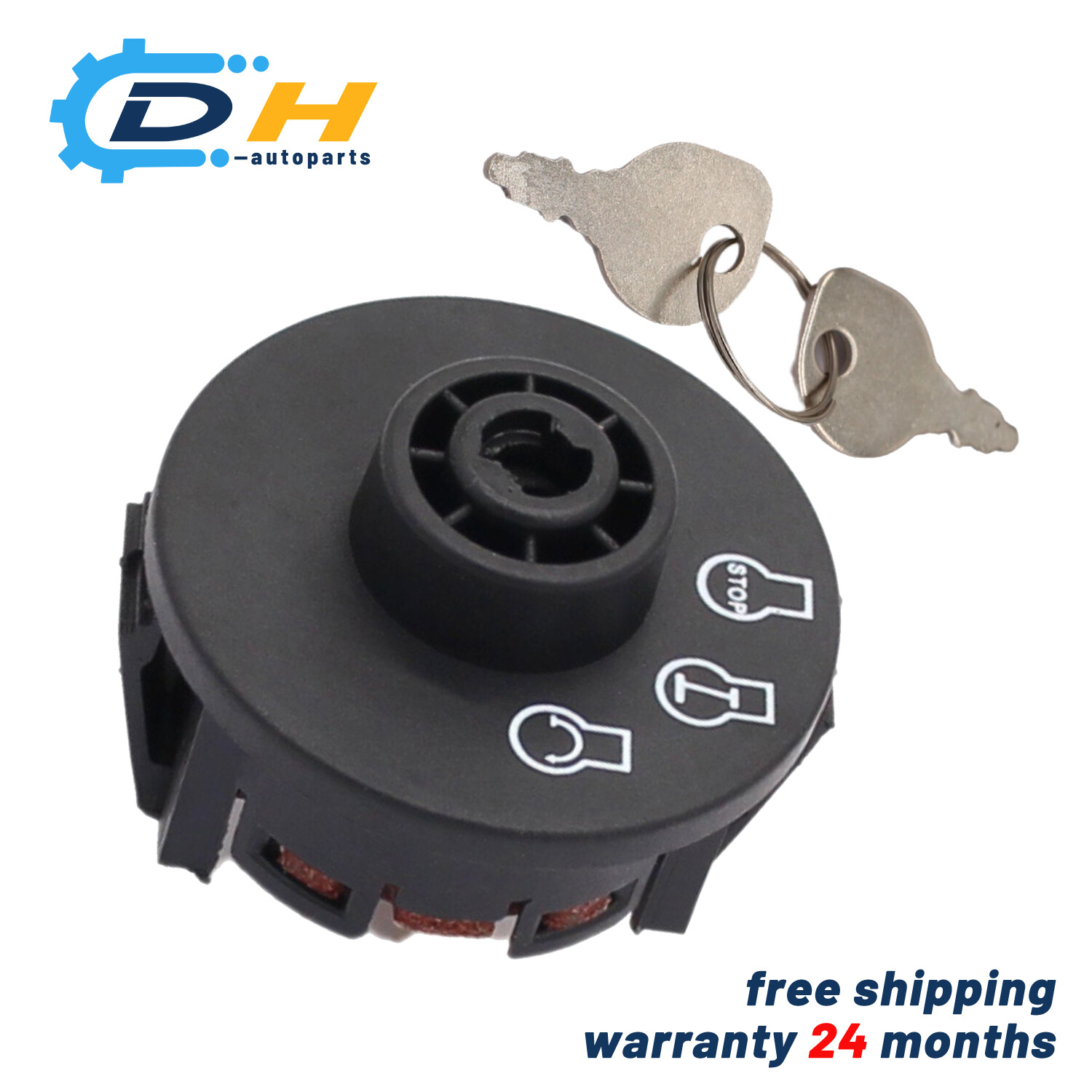 Ignition Switch w/2 Keys for Kohler Engine CH670 CH680 CH730 CH740