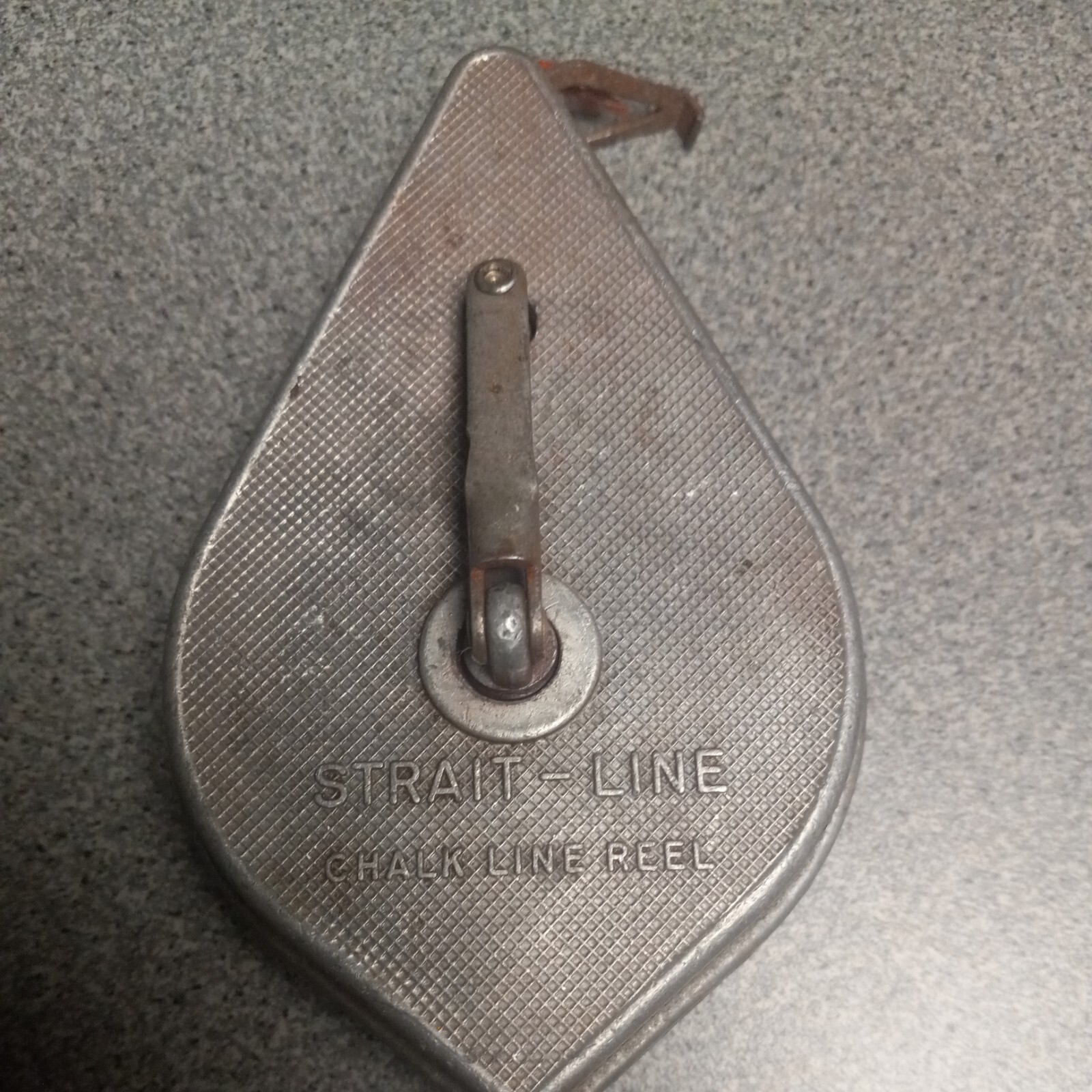 Vintage Strait-Line Chalk Line Reel  Wilmington Ohio USA Plumb Bob Tool