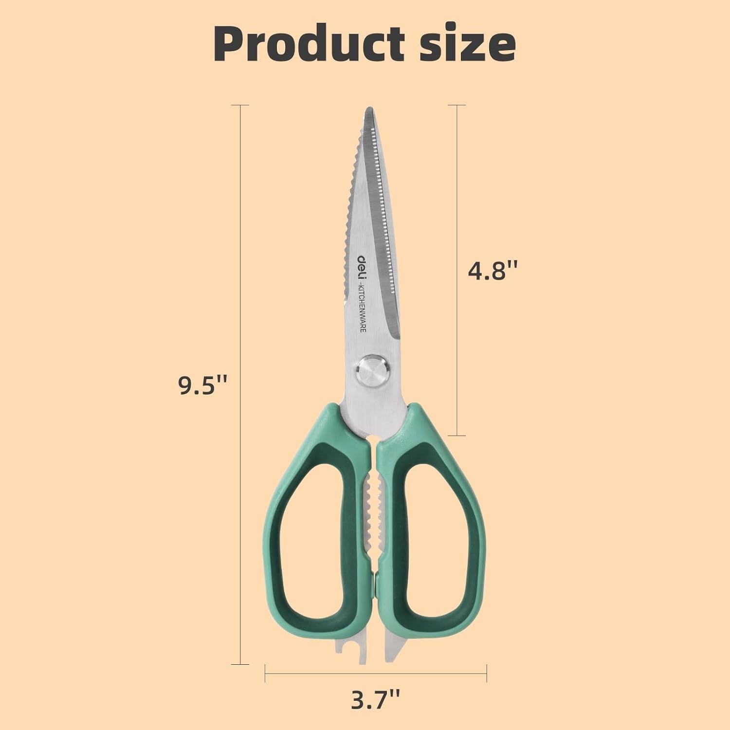 Deli 2 Pack Kitchen Scissor 5 in 1