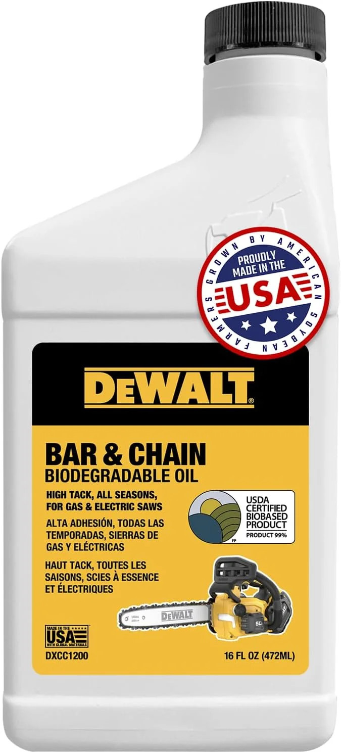 Biodegradable Bar & Chain Oil - Green, Eco-Friendly, Non-Toxic Professional Bar