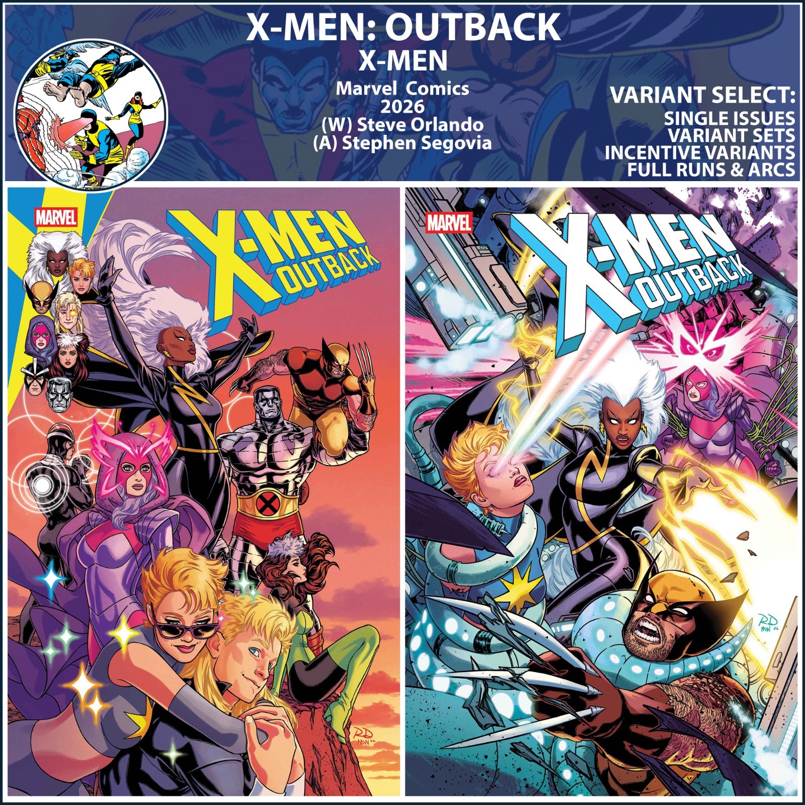 X-Men: Outback (2026) #1 2 Marvel Comics COVER SELECT
