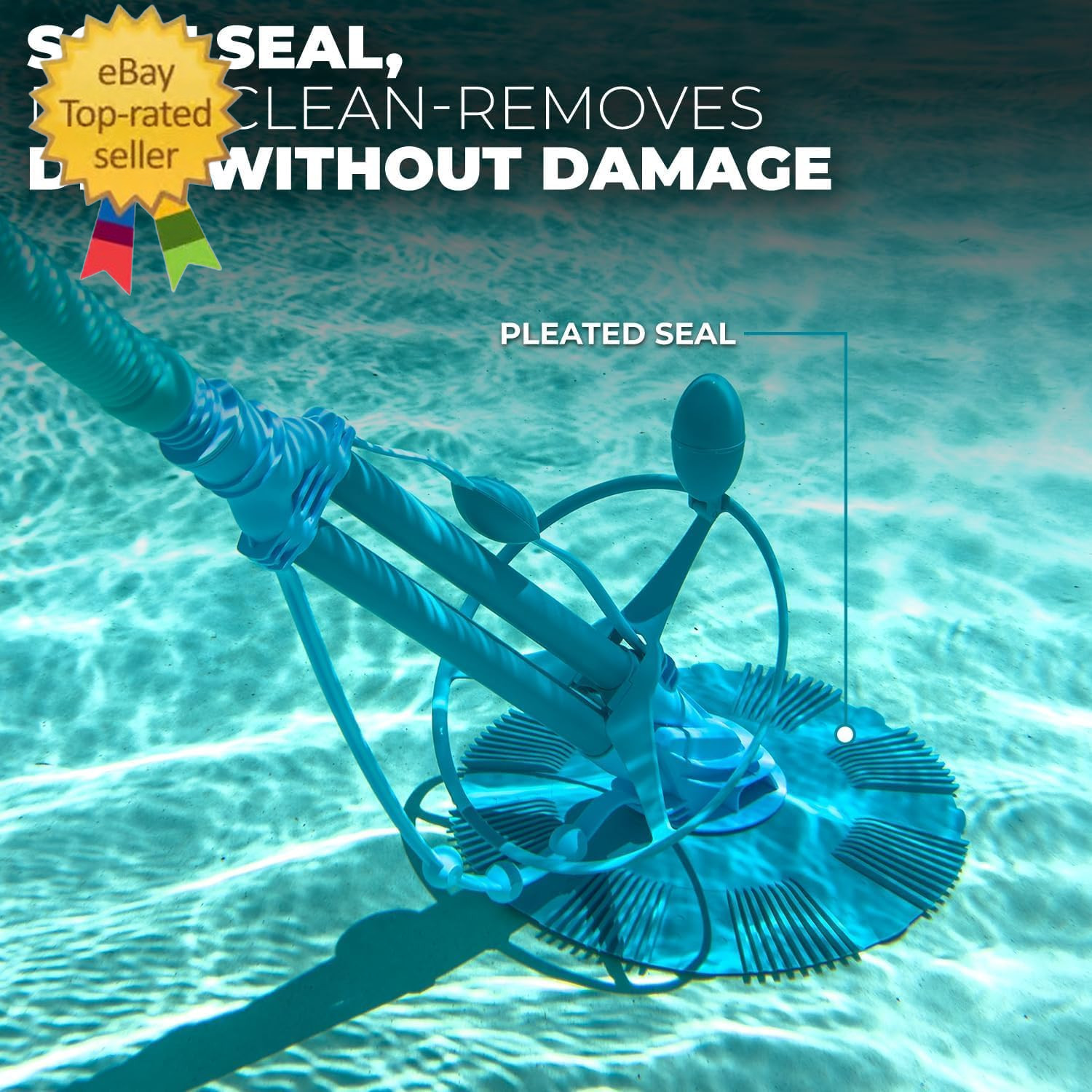 Automatic Pool Cleaner Sweeper Vacuum Pool Cleaner Sweep High Flow Side Suction