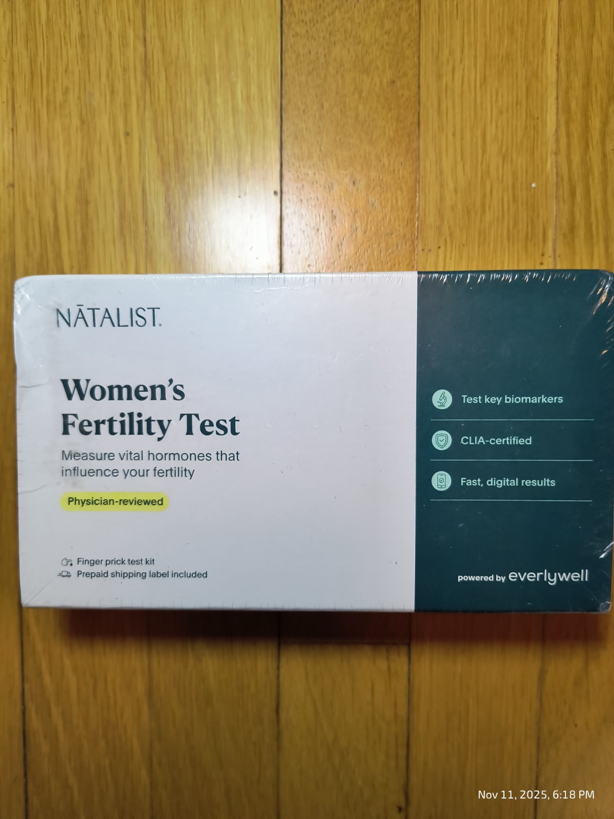 Natalist Women's Fertility Test Measure Hormones Exp 2026 Sealed Track Fertility