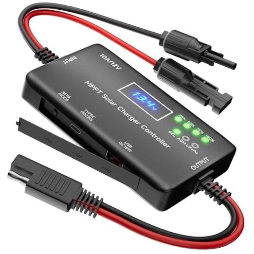 Solar Charge Controller 12V 10A - MPPT - Solar Panel Charge Controller 10A MPPT
