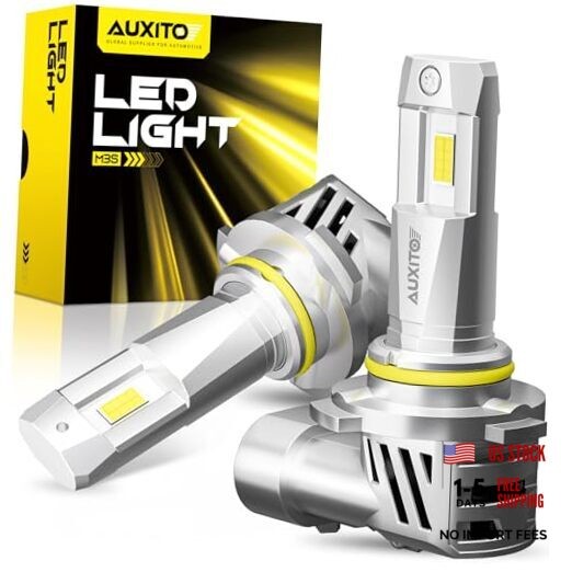 Latest 9005/HB5 Light Bulbs, 50,000LM Ultra Brightness, 1:1 Halogen 9005/HB3