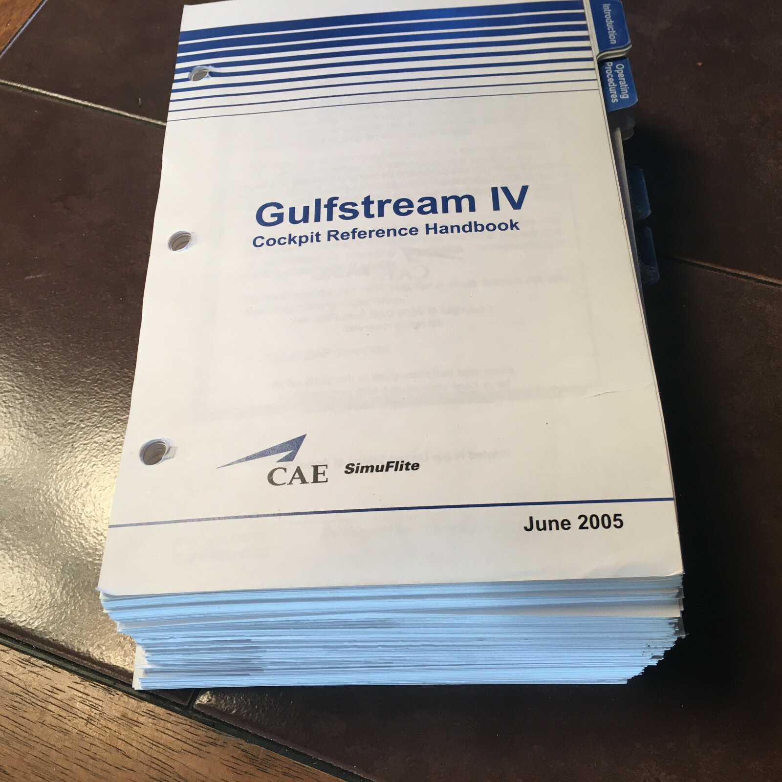 Gulfstream IV Cockpit Reference Handbook