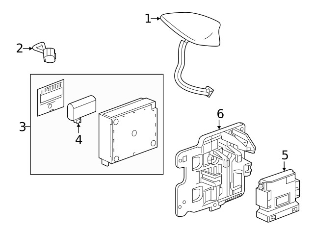 Genuine GM Communication Interface Module Bracket 84129868