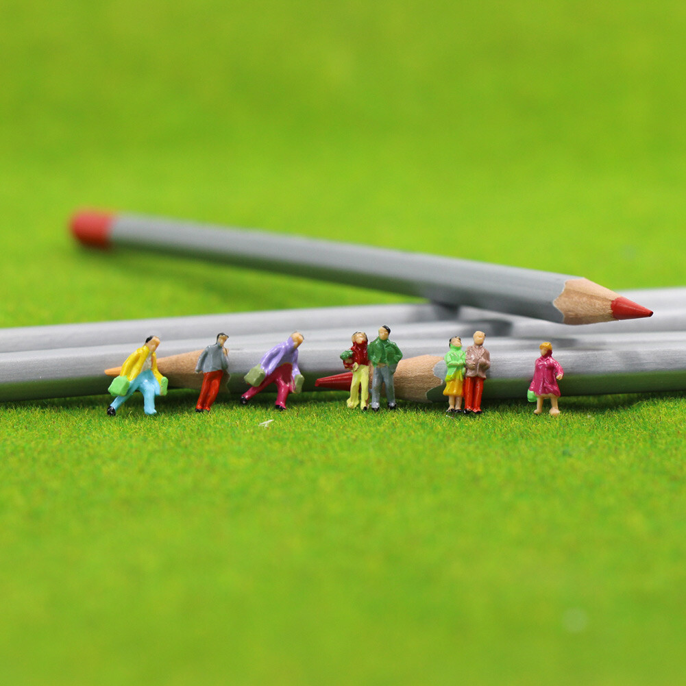 P150W 100-400pcs Model Trains 1:150 Scale Painted Figures N Scale