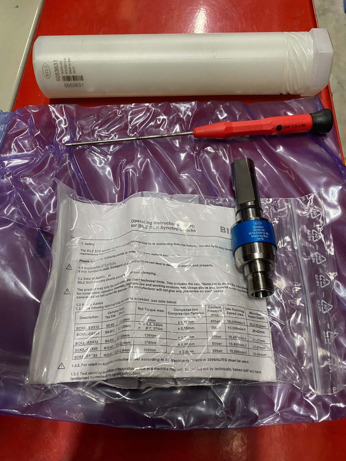 BILZ SCKO-50 W16-ESX12-BL  NEW