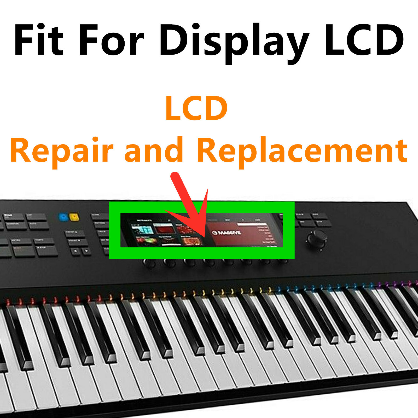 1PCS Fit For Native Instruments KOMPLETE KONTROL S49 MK2 Display LCD replacement