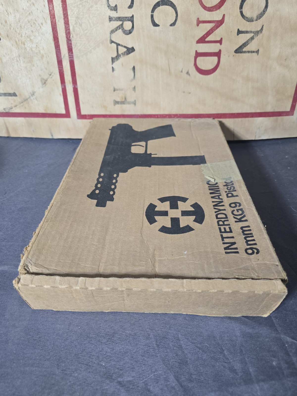 Vintage Interdynamic 9mm KG9 Pistol EMPTY Box Display Hunting Target Collector