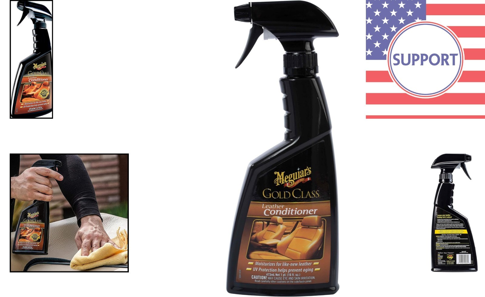 Moisturizing Gold Class Leather Conditioner Spray - 16 Oz for All Leather Types