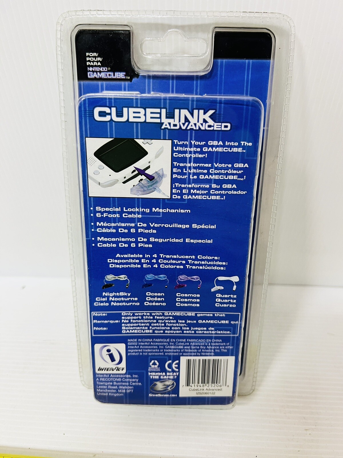 NINTENDO GAMECUBE CUBE LINK TURN GBA INTO A JOYPAD