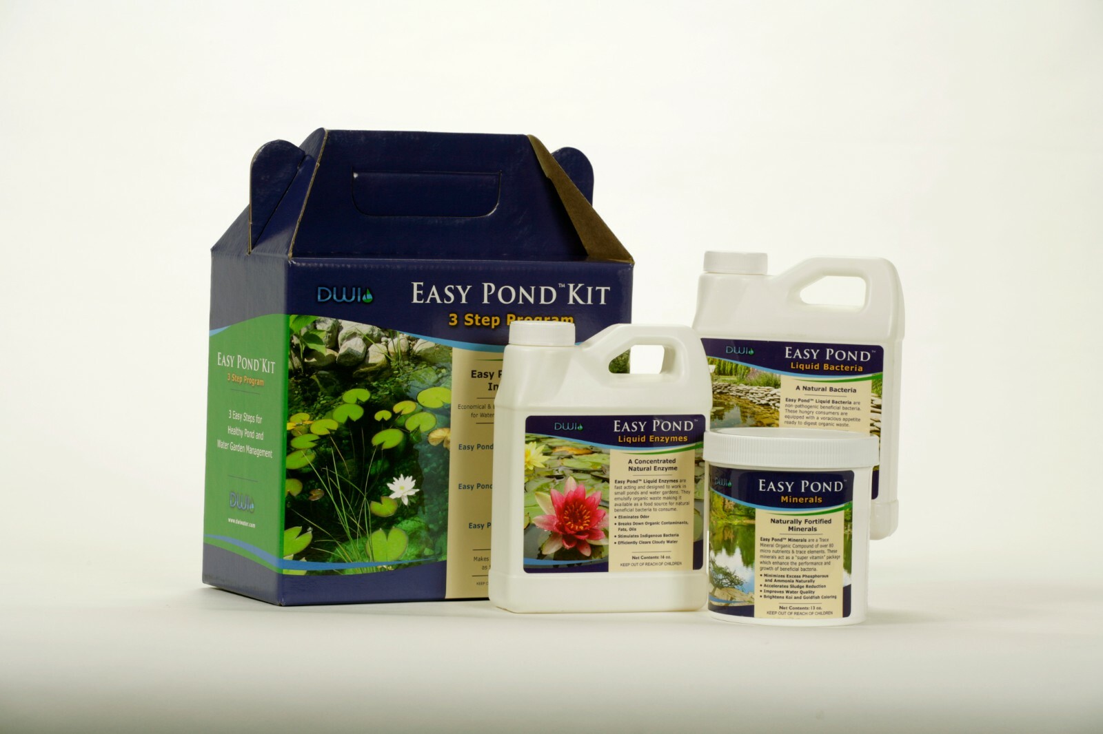 Diversified Waterscapes Easy Pond Kit SMALL - Treats up to 2,000 gallons