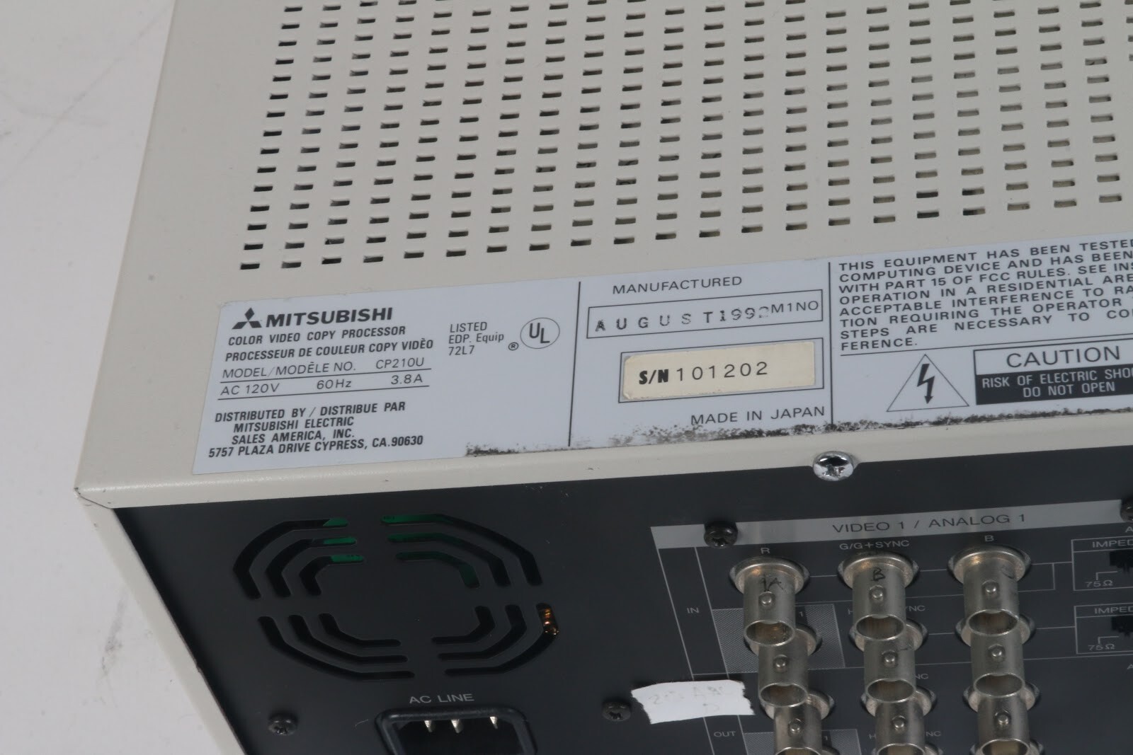 Mitsubishi CP210U Color Video Copy Processor