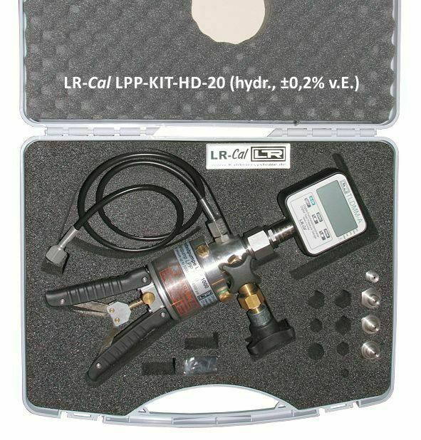 LR-Cal LPP HD-10 Digital Hydraulic Pressure Calibration Kit -  ±0.1% Accuracy