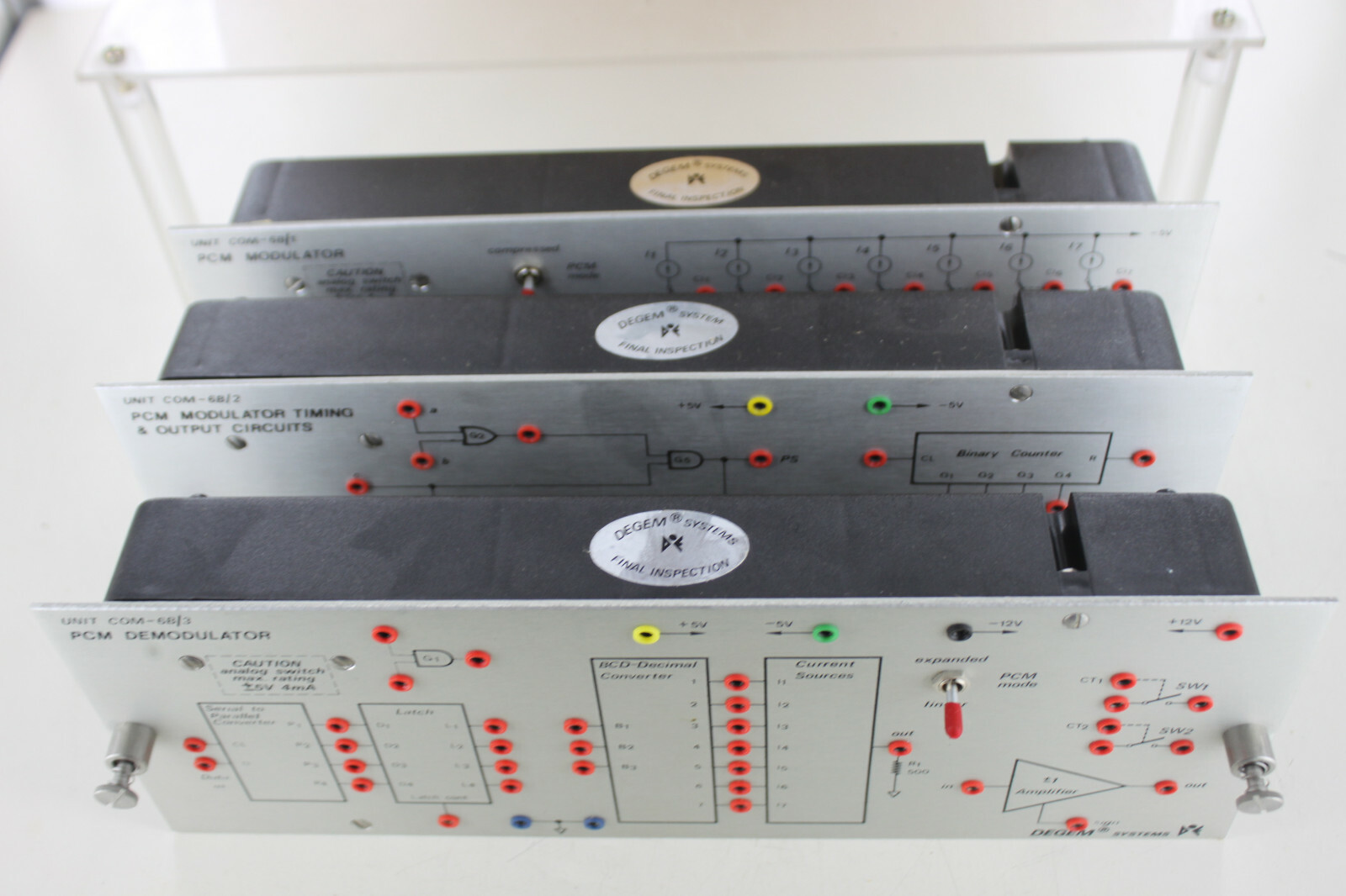 DEGEM SYSTEMS UNITCOM 6B PCM MODULATOR DEMODULATOR OUT PUT CIRCUITS