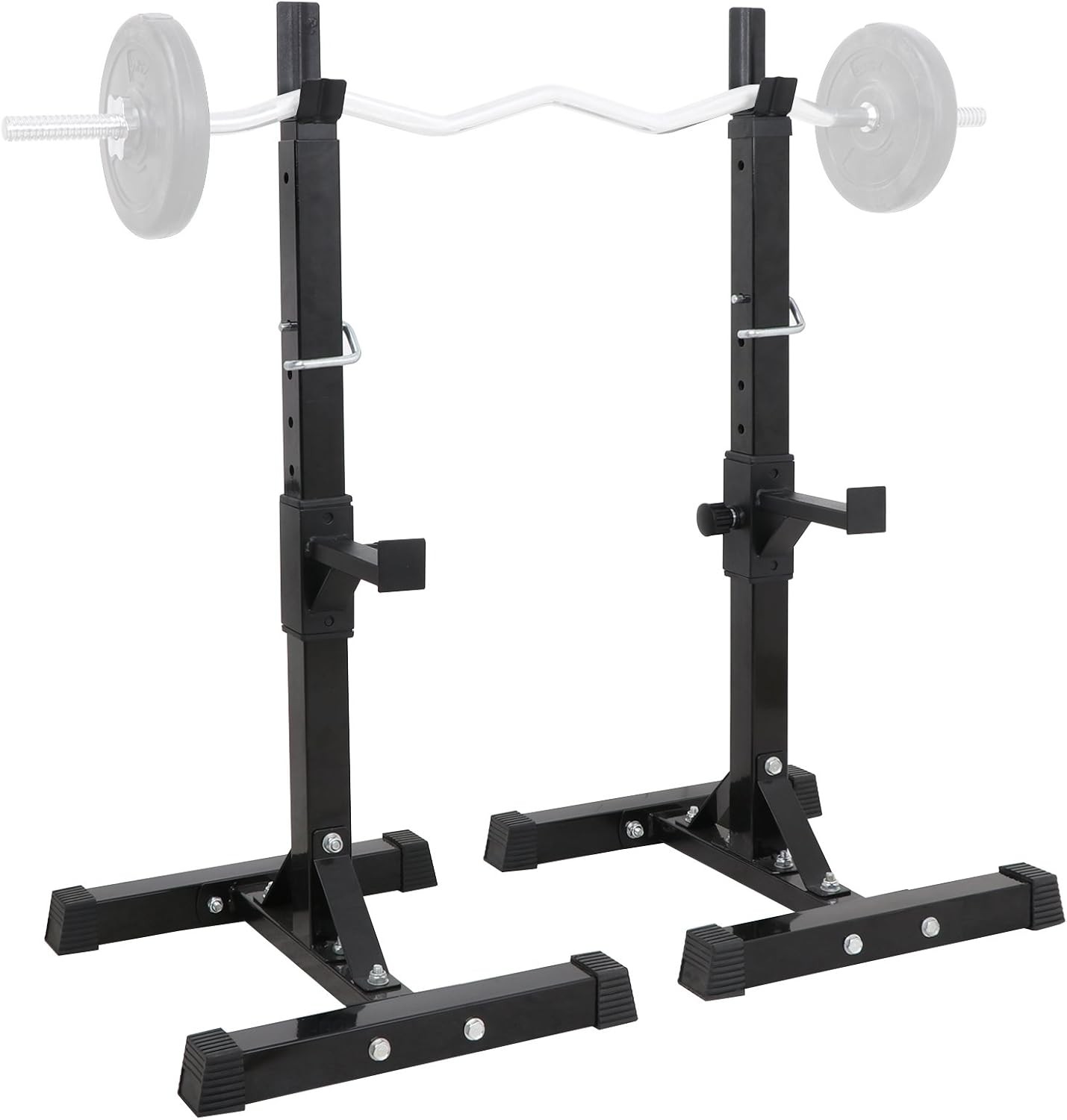 Adjustable Squat Barbell Rack Stand Bench Press Rack Home Gym Strength Training
