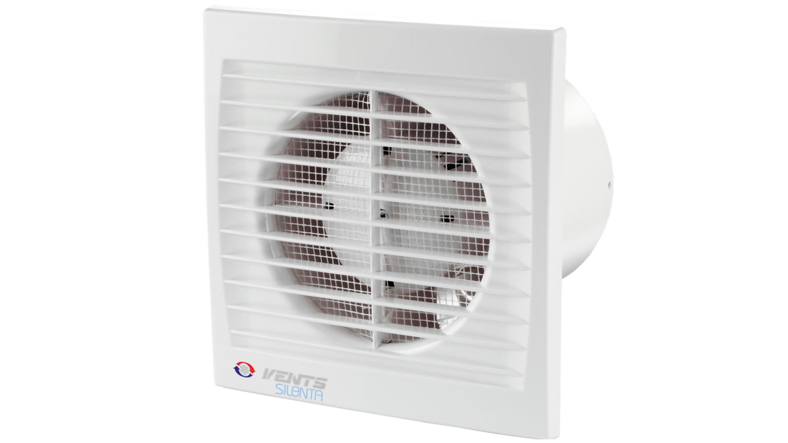 VENTS Silenta-S 125 T Wall Axial Extract Fan 125 mm White Matt IP34 Timer