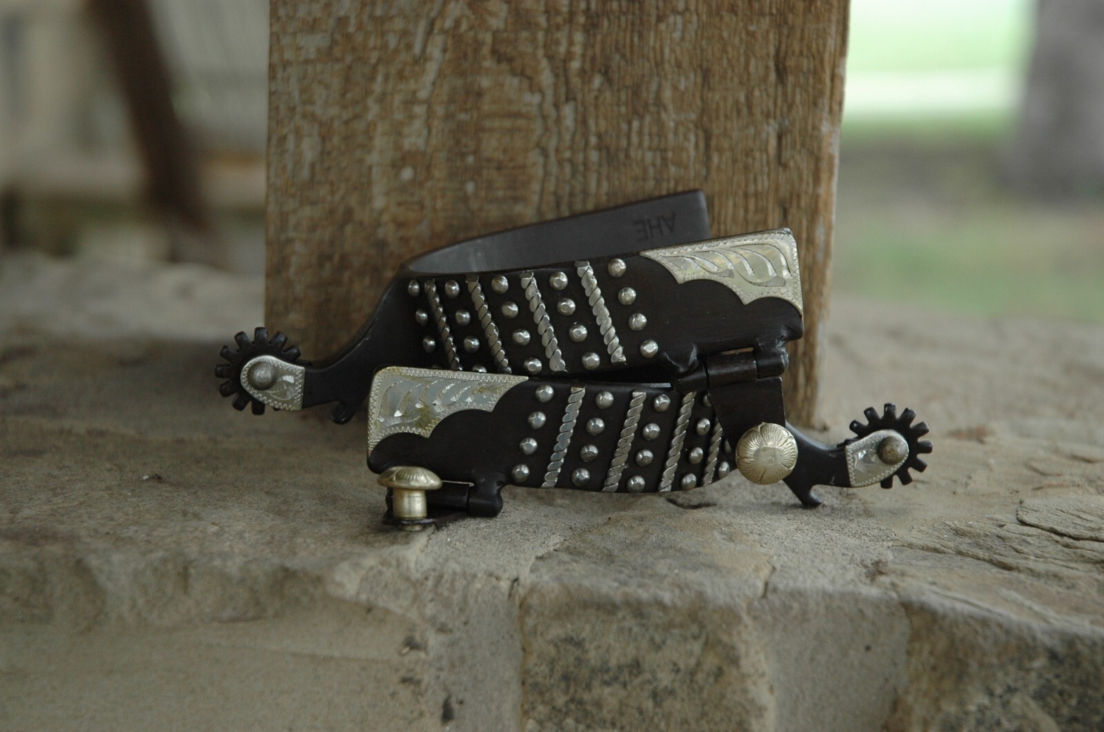 Men's Stainless Steel Spurs with Antique Finish