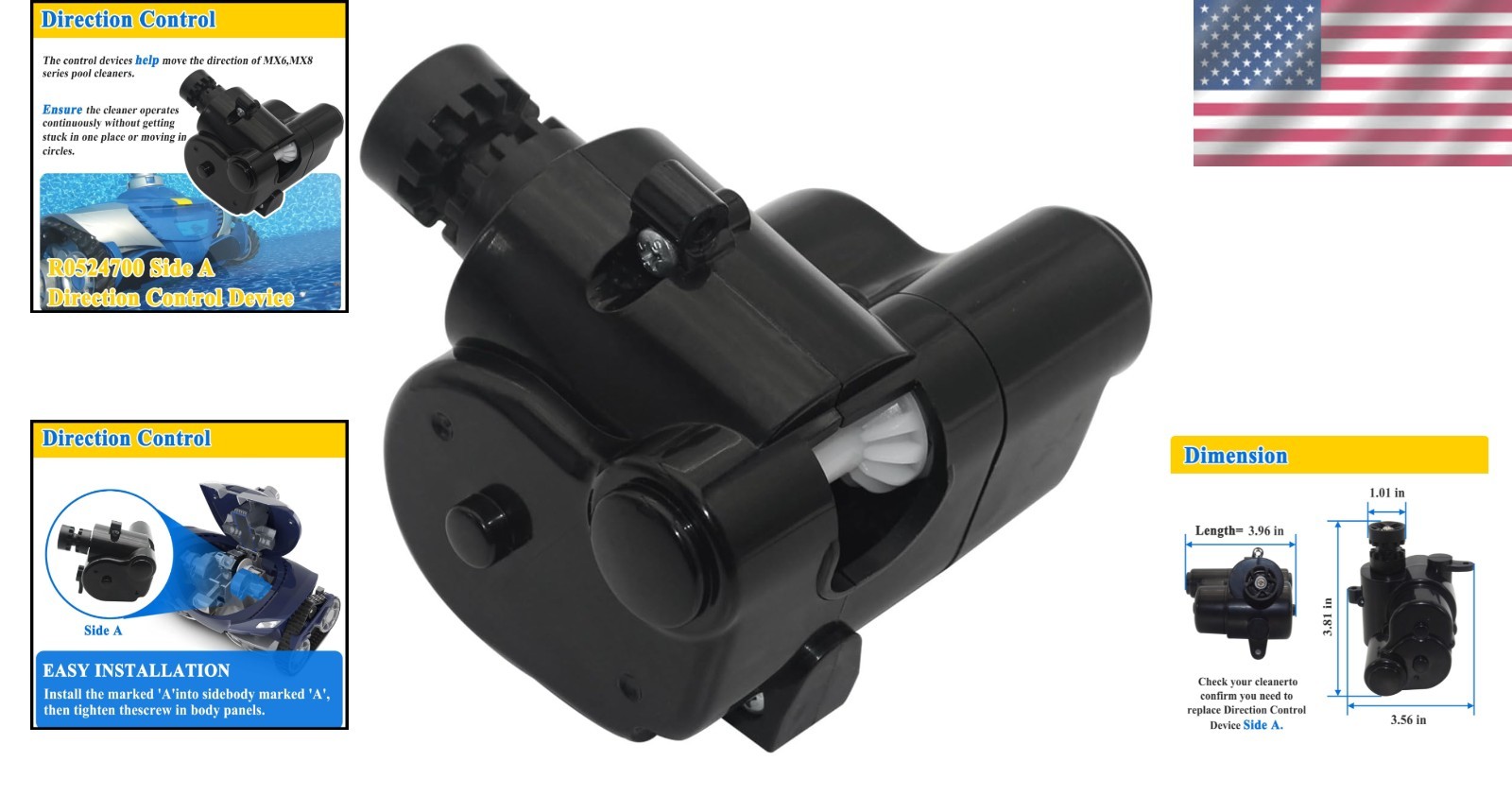 Pool Cleaner Part R0524700: Side A Direction Control Device