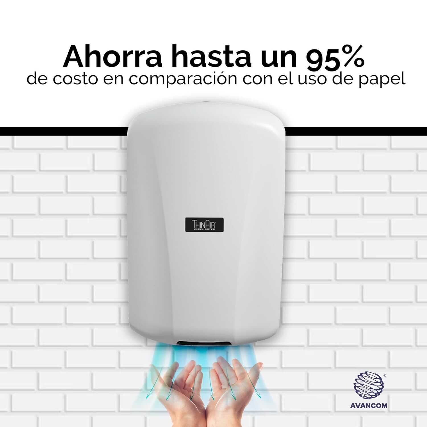 Excel Dryer TA-ABS ThinAir ADA Compliant Hand Dryer 110-120 Volt