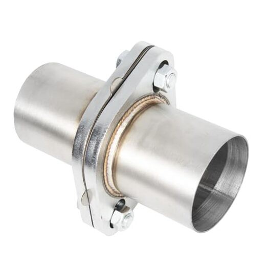 Exhaust Flange Repair Pipe Kit, 2.5" ID/63mm to 2.5" OD with Stainless Steel