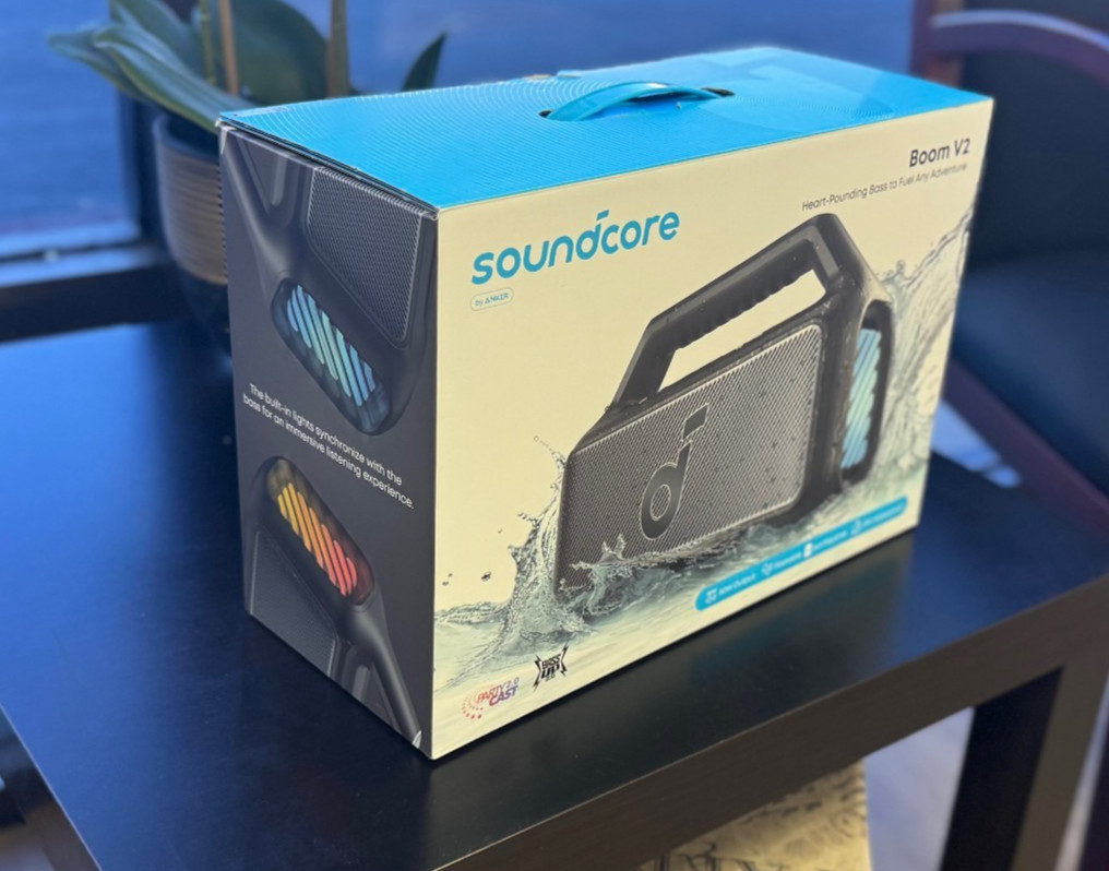 Anker soundcore Boom 2 – 80W Bluetooth Speaker – IPX7, BassUp, 24H, RGB Lights