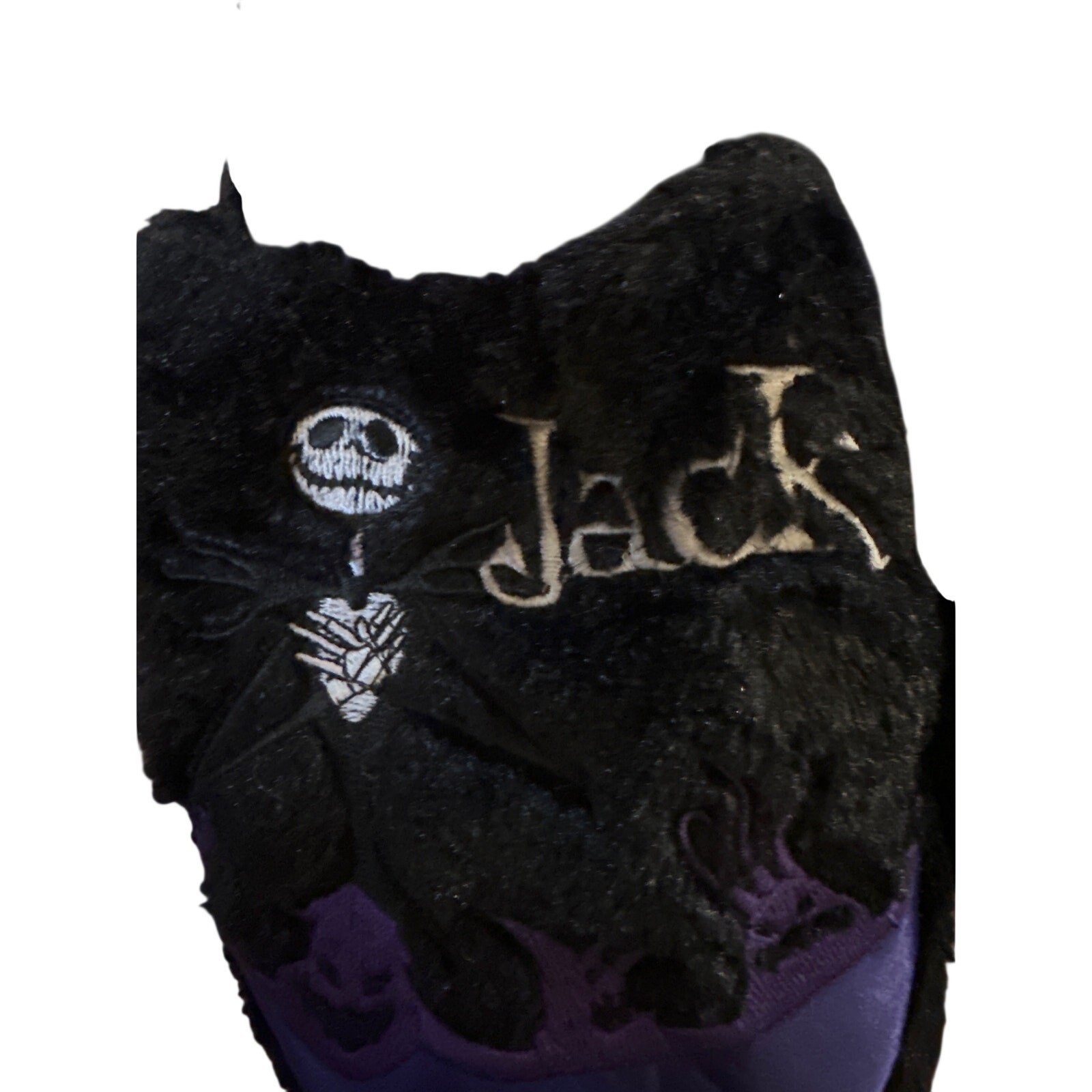 Women XL 11 12 Tim Burton's Nightmare Before Christmas Jack Sally Slippers Black