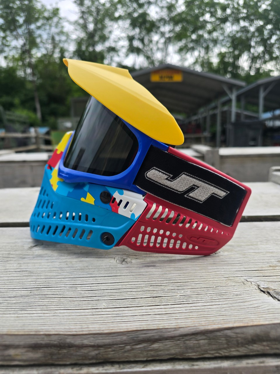 JT Proflex Goggle Custom Build - Autism Awareness Build 157