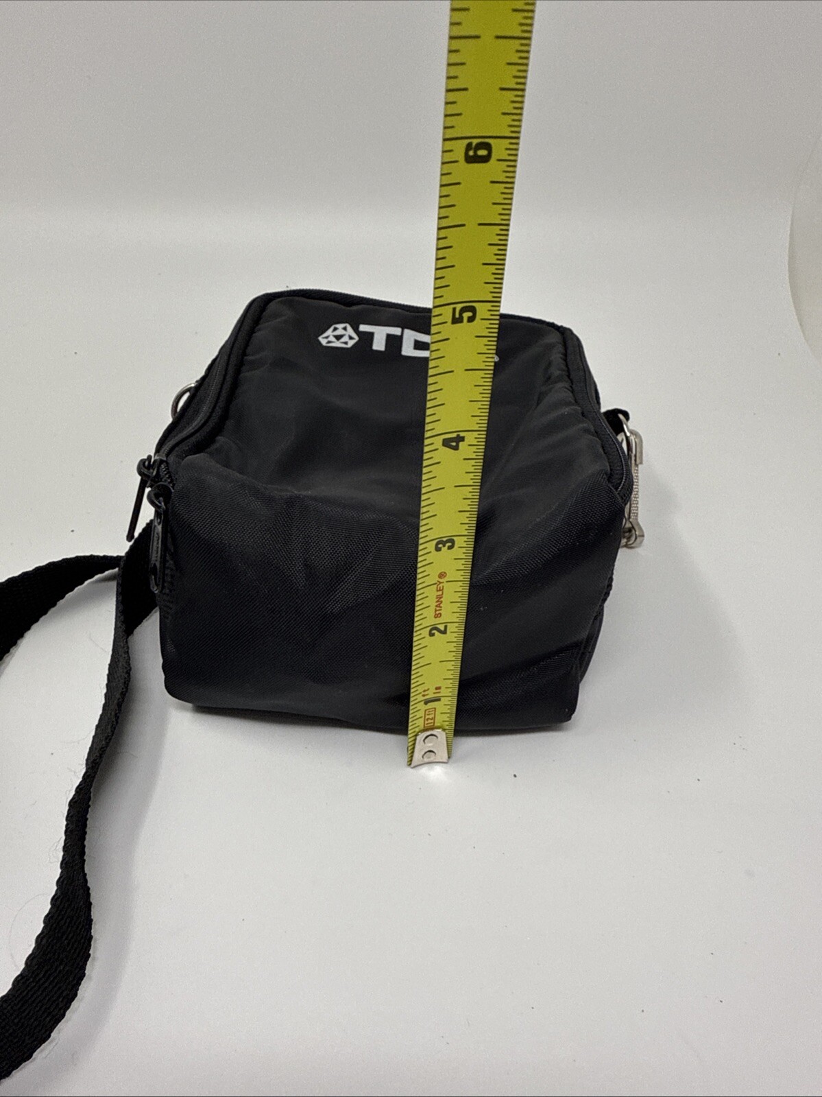 Vintage TDK Cassette Tape Carrying Case Camera Storage Bag Black