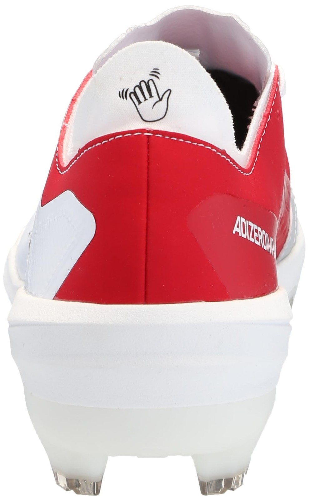 adidas Men's Adizero Impact Baseball 8.5 White/Black/Team Power Red