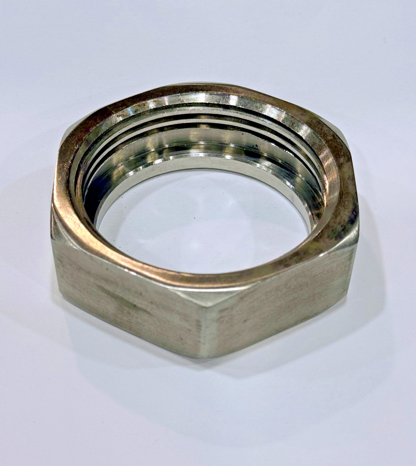 MARKET FORGE 97-5069 STAINLESS STEEL HEX NUT 2" DRAW-OFF VALVE BODY