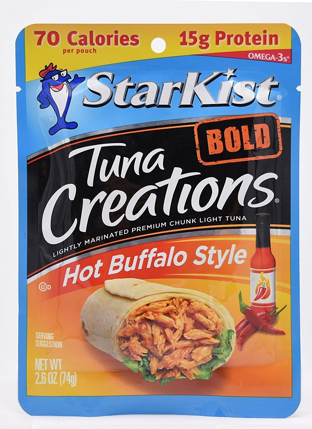 Starkist Tuna Creations Hot Buffalo Style ~ 2.6 oz ~ pack of 6