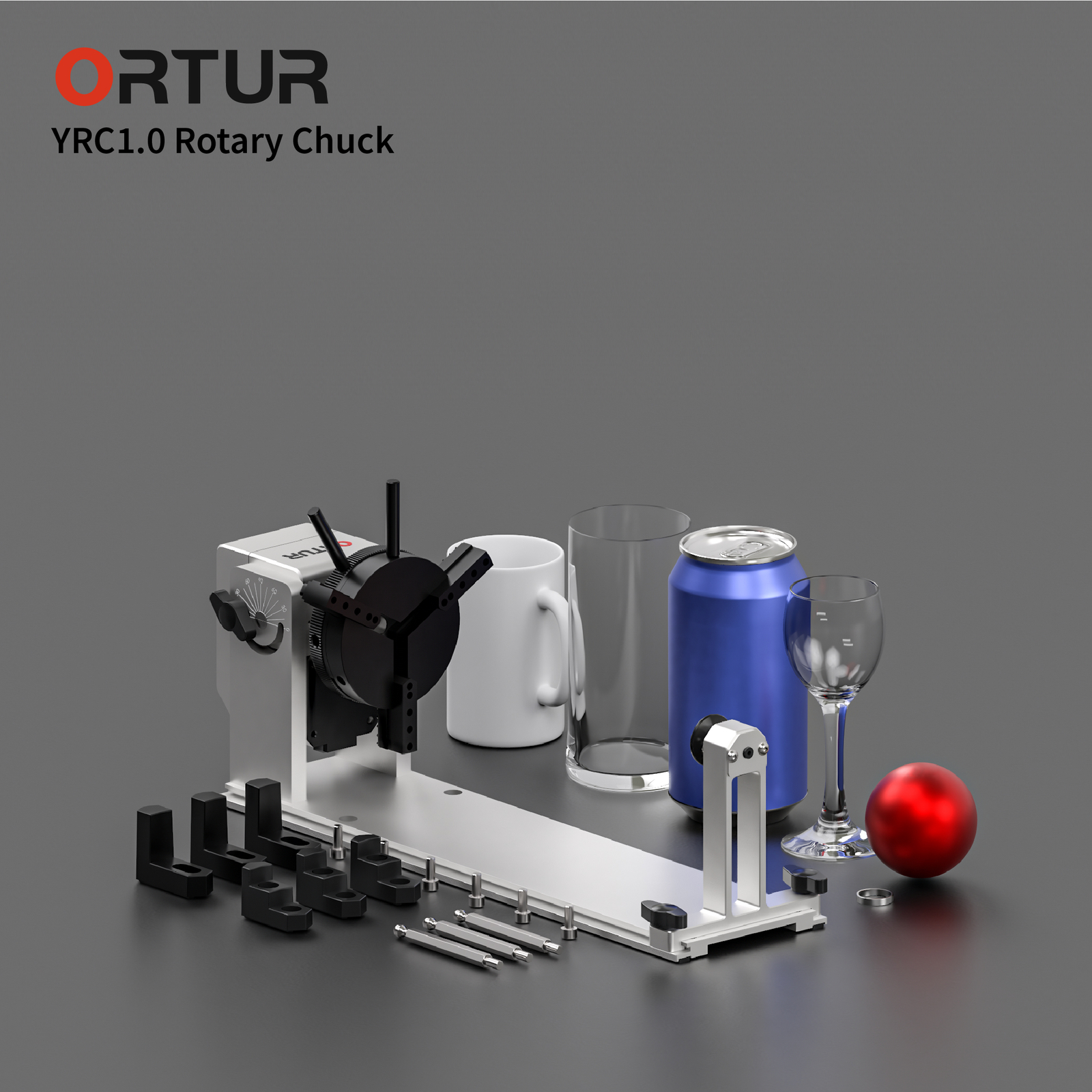 Ortur YRC1.0 Y-axis Rotary Roller for Laser Engraver Cylinder Tumbler Engraving