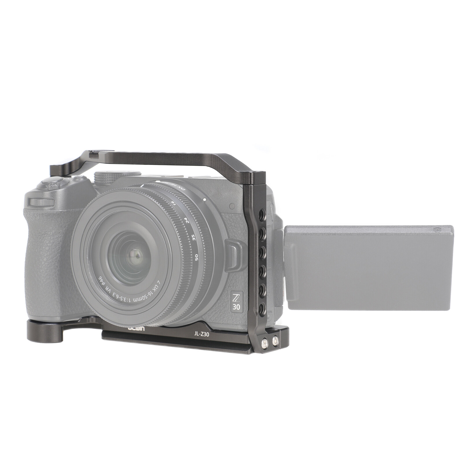 Aluminum Camera Full Cage ARRI 3/8"-16 Locating Hole for Nikon Z30 Mirrorless