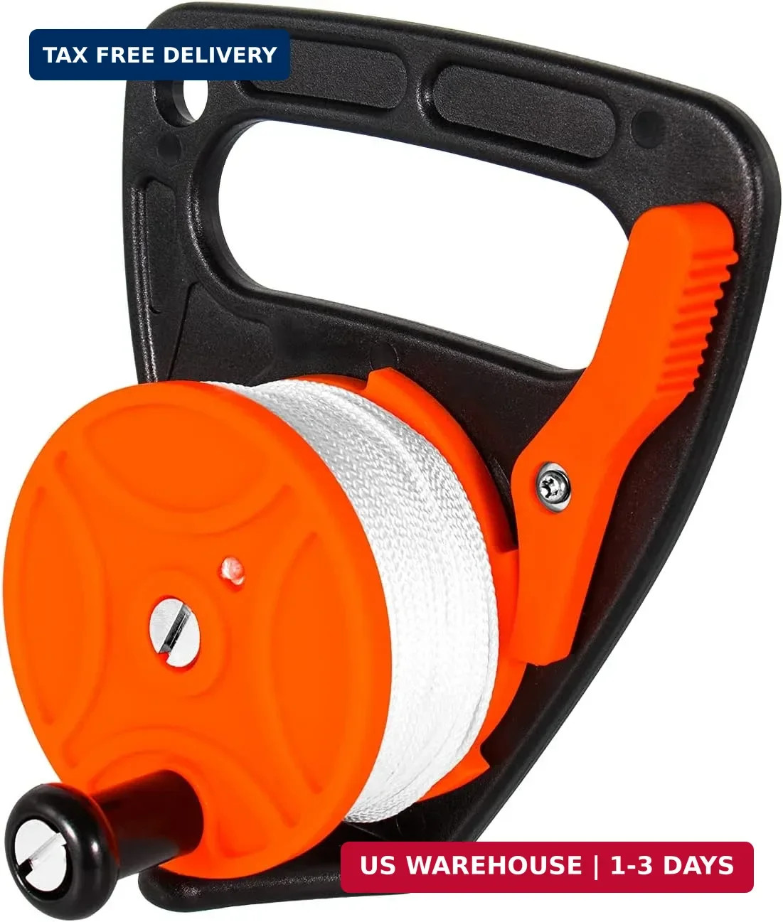 Compact 150ft Scuba Dive Reel Kayak Anchor with Thumb Stopper for Safety Underwa