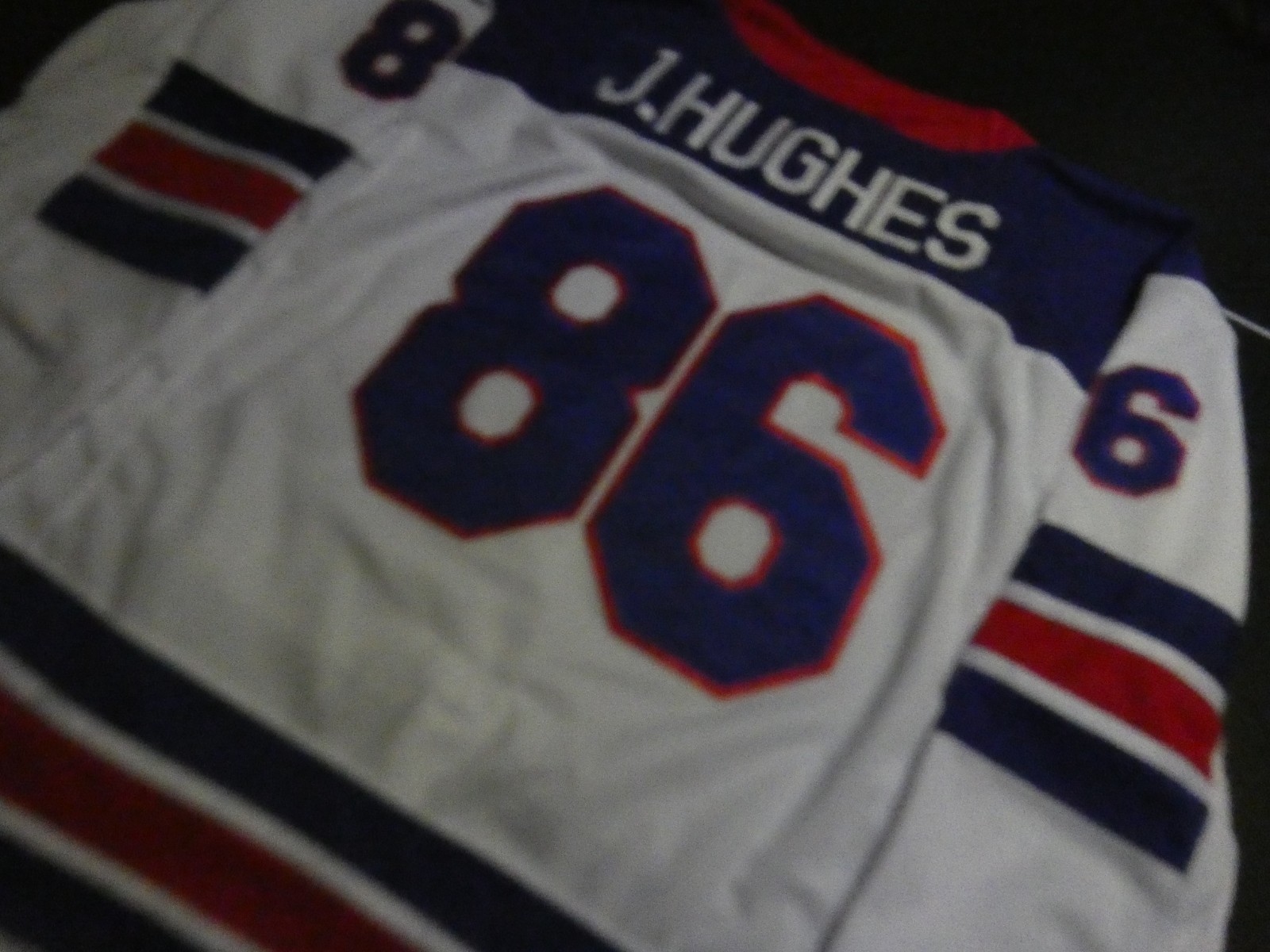 Team USA Jack Hughes White Jersey Size L