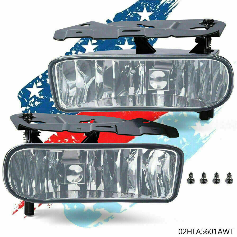 2x Fog Light Bumper Clear Lens Fit For 2002-2006 Cadilliac Escalade Left & Right