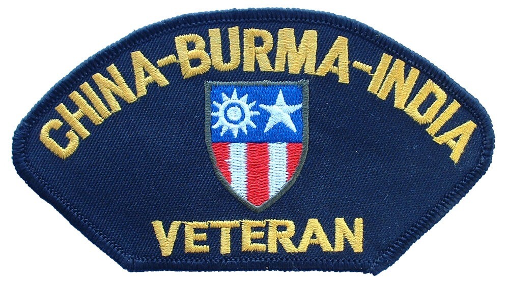 WWII CBI VETERAN Embroidered Hat Patch (5-1/4"x3") (1421)