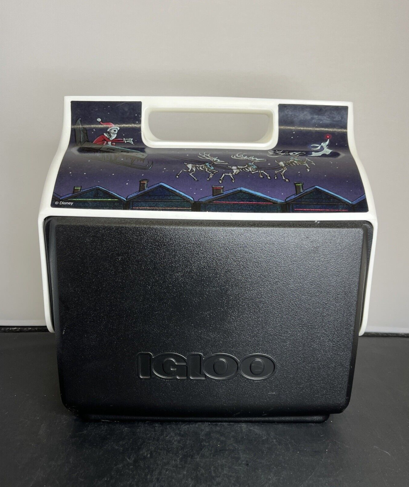THE NIGHTMARE BEFORE CHRISTMAS Igloo Playmate Pal 7 QUART COOLER Pre-Owned
