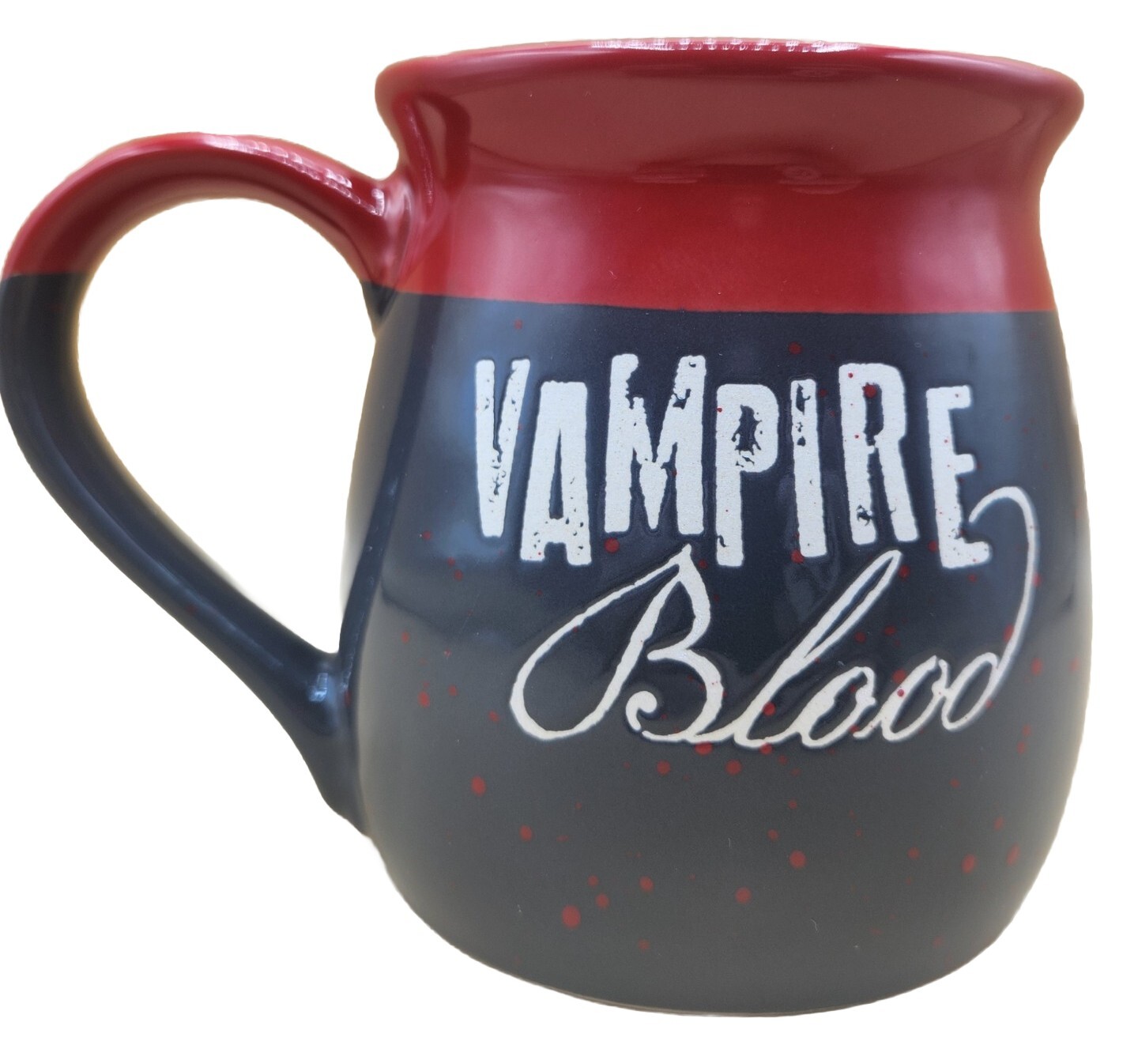 Vampire Blood Ceramic Mug 20 oz. Two Sided - Horror Fan - Red Inside BRAND NEW