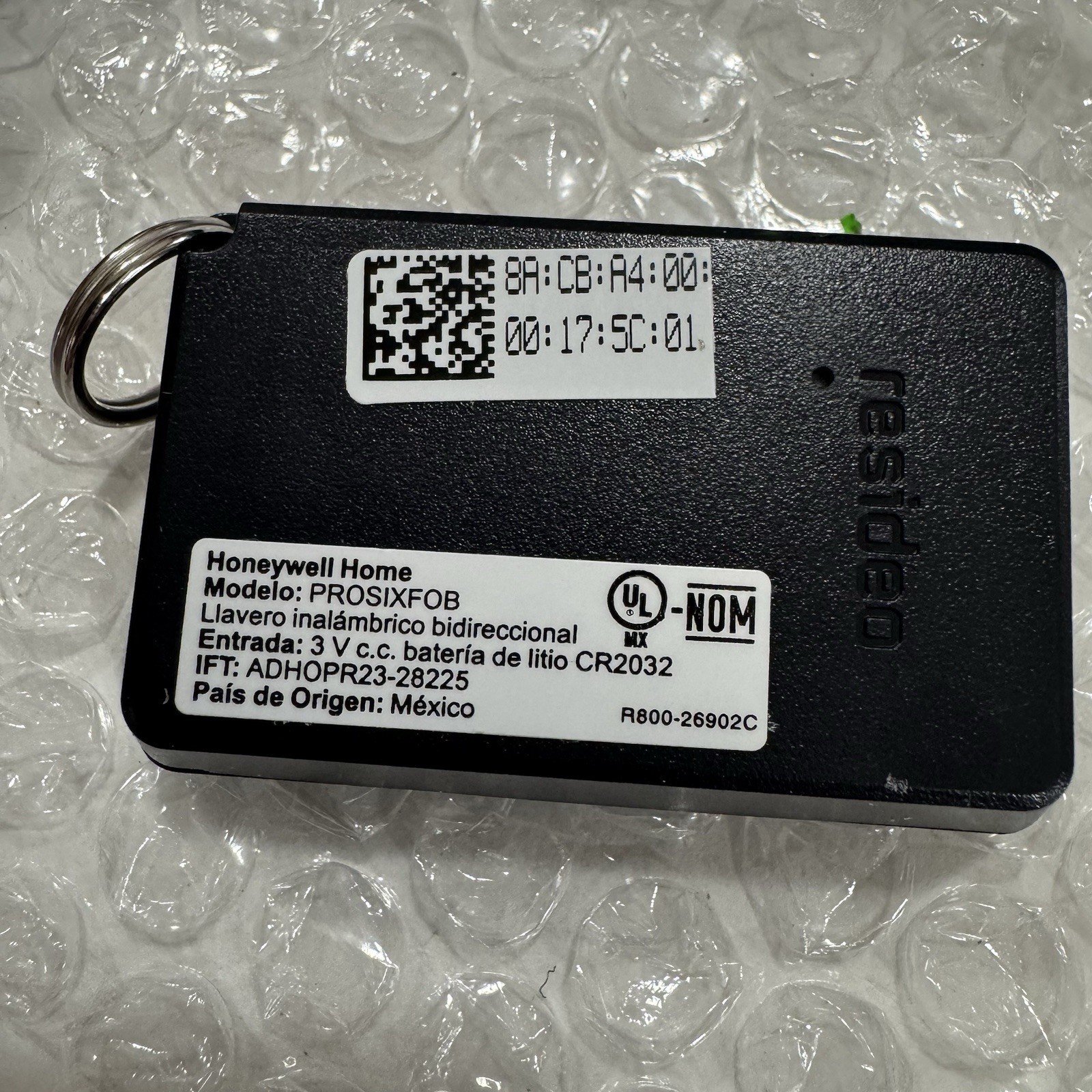 Honeywell Home PROSIXFOB ProSeries Wireless Key Fob New E51